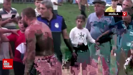 Başpehlivan İsmail Balaban, hayranıyla tartıştı