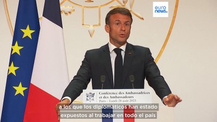 Macron se dirige a los embajadores franceses para comunicar estrategias en política exterior