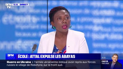 Interdiction de l'abaya à l'école: "Cette annonce est anti-laïque et sexiste", affirme Danièle Obono (LFI-Nupes)