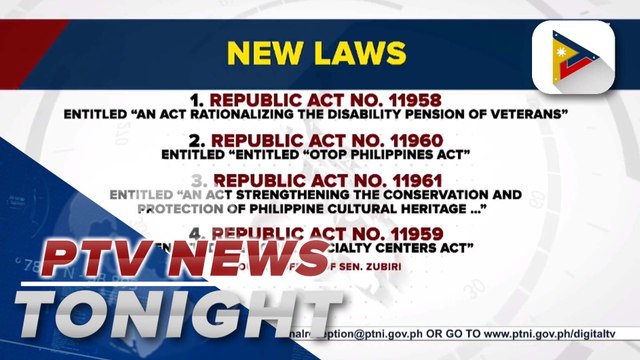 PBBM signs 4 newly enacted laws