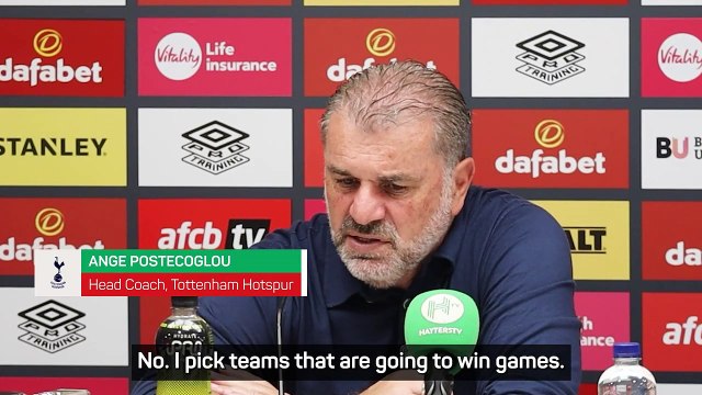 'I pick teams that are going to win games' - Postecoglou outlines his managerial philosophy