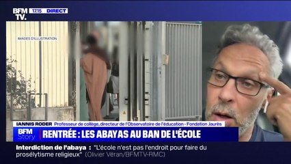 Iannis Roder (Fondation Jean-Jaurès): "À la sortie du ramadan 2022, on a vu clairement une poussée du port de ce type de vêtement dans les établissements scolaires"