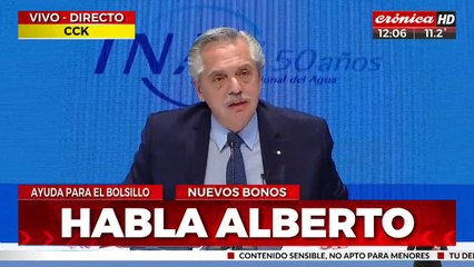 Alberto Fernández: "Hicimos más de 28 obras de saneamiento"