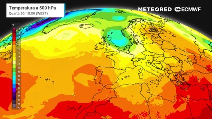 Chuva e trovoada à vista em Portugal? Eis a previsão do possível percurso de uma gota fria
