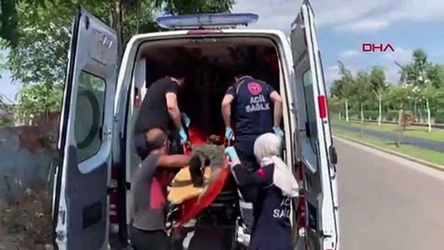 Un homme promenant son chien abattu avec un pistolet, son chien attendait devant la porte de l'ambulance