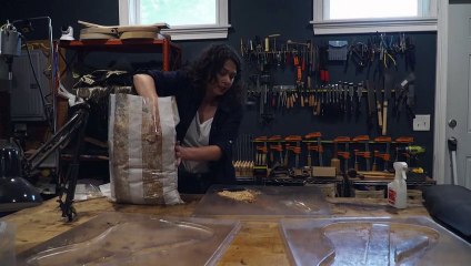 فرنسية في الولايات المتحدة تصنع غيتارات من فطر