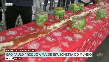 São Paulo produz a maior bruschetta do mundo