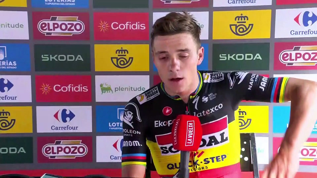 Tour d'Espagne 2023 - Remco Evenepoel : "There was a turn 50m after the finish line, it's once again a question of safety, it's not normal"