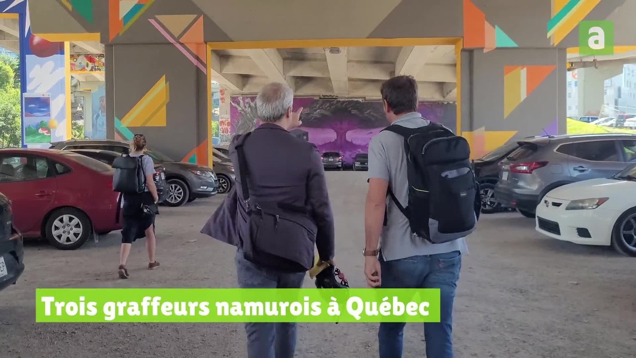 Trois graffeurs namurois à Québec