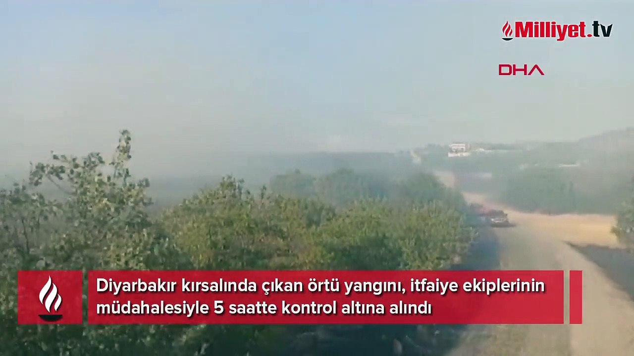 Diyarbakır'da örtü yangını kontrol altına alındı