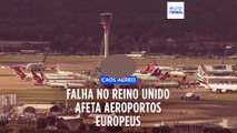 Voos em toda a Europa suspensos após restrições no espaço aéreo do Reino Unido