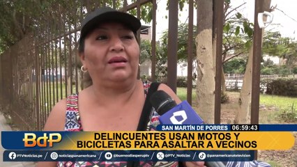 SMP: delincuentes armados usan motos y bicicletas para asaltar a transeúntes