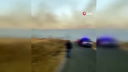 Çerkeş'te Balya Makinesinde Çıkan Yangında 100 Dönümlük Tarla Küle Döndü