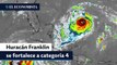 Huracán Franklin se fortalece a categoría 4