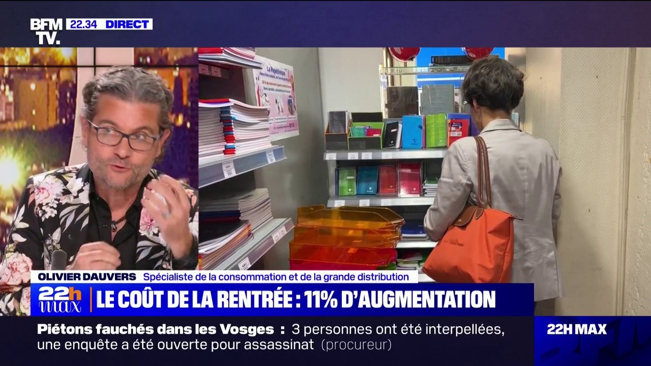 Rentrée scolaire: "On paye en 2023 une inflation retard sur les fournitures scolaires", affirme Olivier Dauvers, spécialiste de la consommation et de la grand distribution