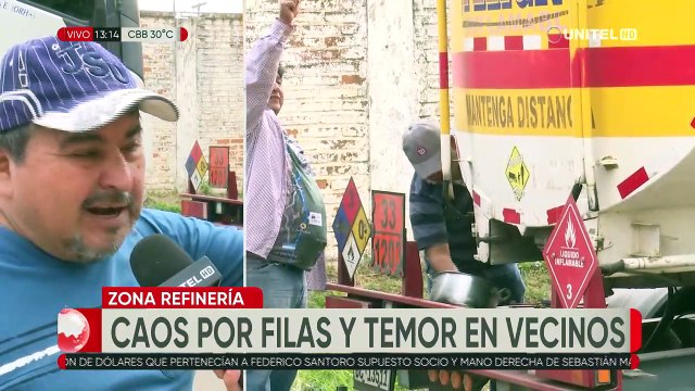 Vecinos y choferes preocupados fugas en cisternas varadas al ingreso de Palmasola; YPFB dice que no hay registro de problema