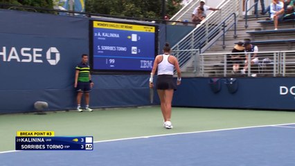 Kalinina - Sorribes Tormo - Les temps forts du match - US Open