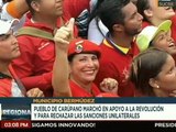 Pueblo sucrense marcha en respaldo del Presidente Nicolás Maduro