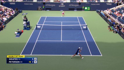 Swiatek - Peterson - Les temps forts du match - US Open