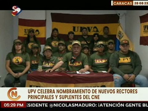 Caracas | UPV respalda el nombramiento de los nuevos rectores del Centro Nacional Electoral