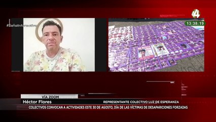 Héctor Flores habla sobre la convocatoria a las actividades por el día e las víctimas de desaparicion forzada