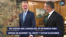 Vox espera una llamada del PP en Murcia para cerrar un acuerdo 