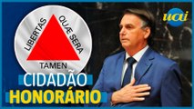 Bolsonaro recebe título de cidadão honorário de Minas