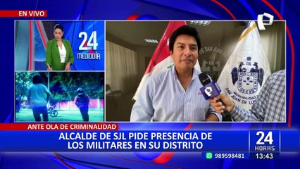 SJL: Alcalde Jesús Maldonado pide presencia de militares en su distrito