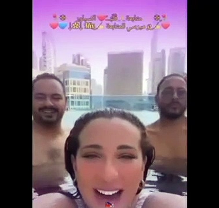 شريف منير و بنته