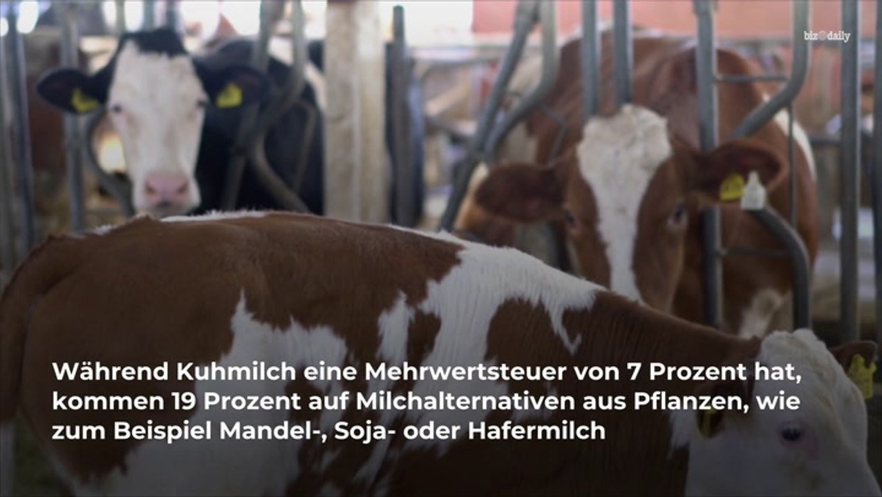 Wie bei Kuhmilch: Mehrwertsteuersenkung bei pflanzlicher Alternative gefordert