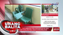 Ilang magulang, nag-ambagan para magkaroon ng mga mesa't upuan ang kanilang mga anak sa... | UB