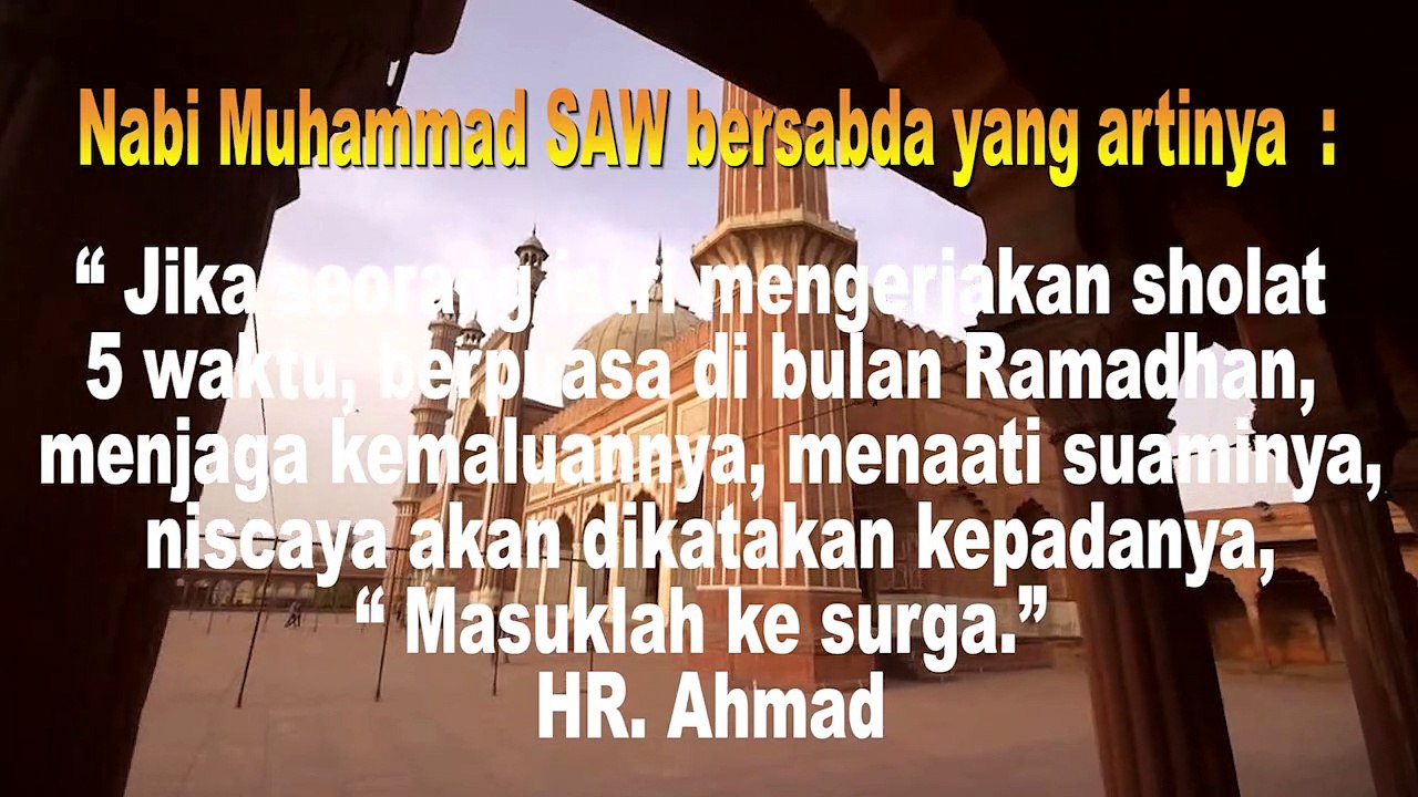 NASEHAT DAN KATA KATA BIJAK ISLAMI DARI HADITS NABI MUHAMMAD SAW