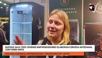 MATEAR 2023 tres jóvenes emprendedores elaboran cerveza artesanal con yerba mate