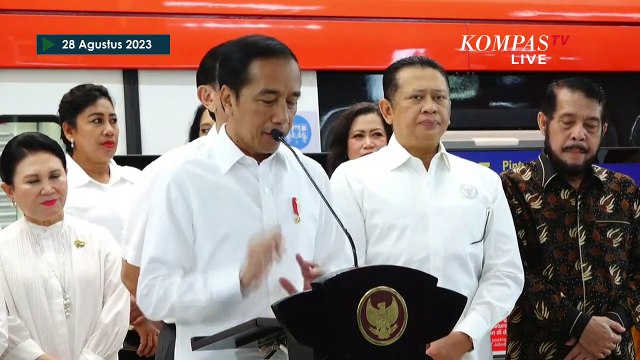 [FULL] Sambutan Jokowi Saat Resmikan LRT Jabodebek, Singgung Macet dan Polusi Jakarta