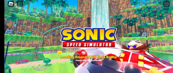 Sonic Speed Simulator Roblox Emerald Hill Boss Battle Loading