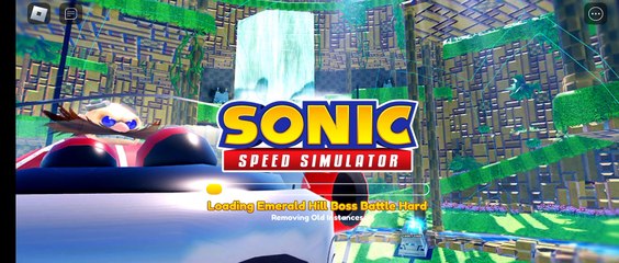 Sonic Speed Simulator Roblox Emerald Hill Boss Battle Hard Loading