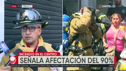 Una caldera eléctrica originó el incendio en un negocio del centro de la capital cruceña