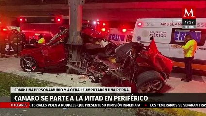 Automovilista muere tras impactarse con un poste en Tlalpan