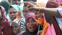 تجمع ضد فرانسوی حامیان کودتاچیان در نیامی، پایتخت نیجر