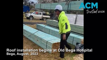 Contractor Leser Build begins repairs and roof installation on Old Bega Hospital site