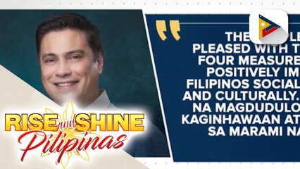 Sen. Pres. Zubiri, pinuri si PBBM matapos maisabatas ang 4 na panukala