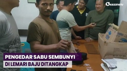 Sembunyi dalam Lemari Baju, Pengedar Sabu Diciduk di Labuhanbatu