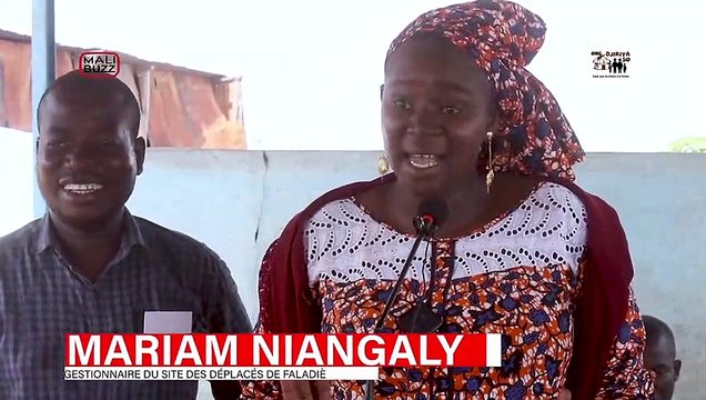 Message de bienvenue de Mariam NIANGALY, la gestionnaire du site des déplacés internes du Garbal de Faladiè, à Bamako.