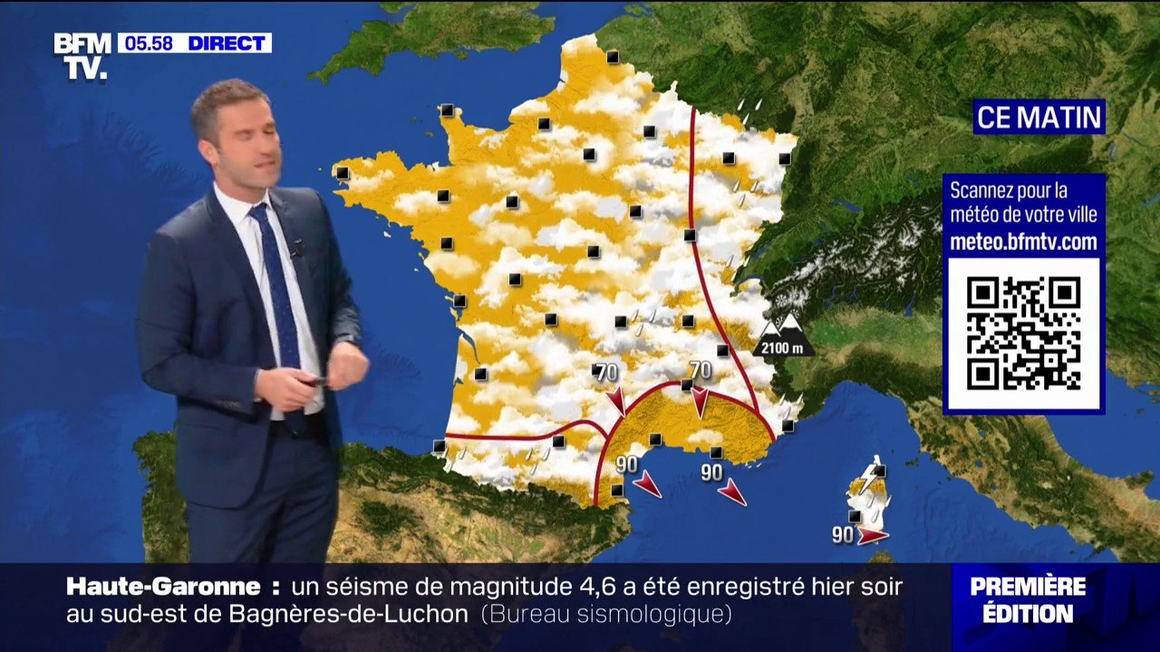 Quelques averses dans l'Est, sur la Corse et ve...