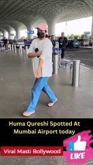 Huma Qureshi Spotted At Mumbai Airport today