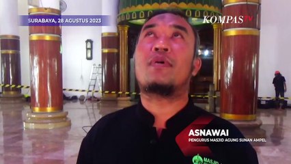 Keren! Aksi Sosial Pencinta Alam Bersihkan Tertinggi Masjid Sunan Ampel