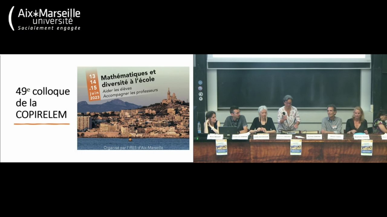 49e colloque COPIRELEM : ouverture