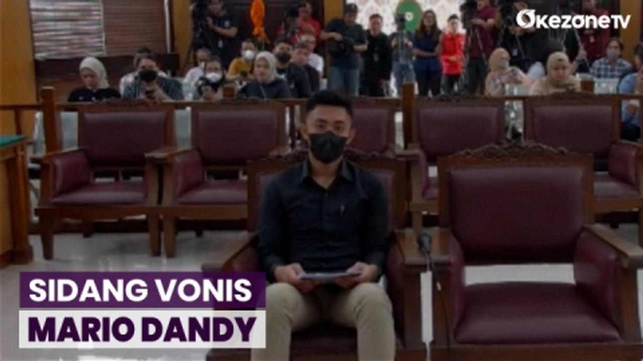 Sidang Vonis Mario Dandy Satriyo Digelar 7 September 2023 - video ...