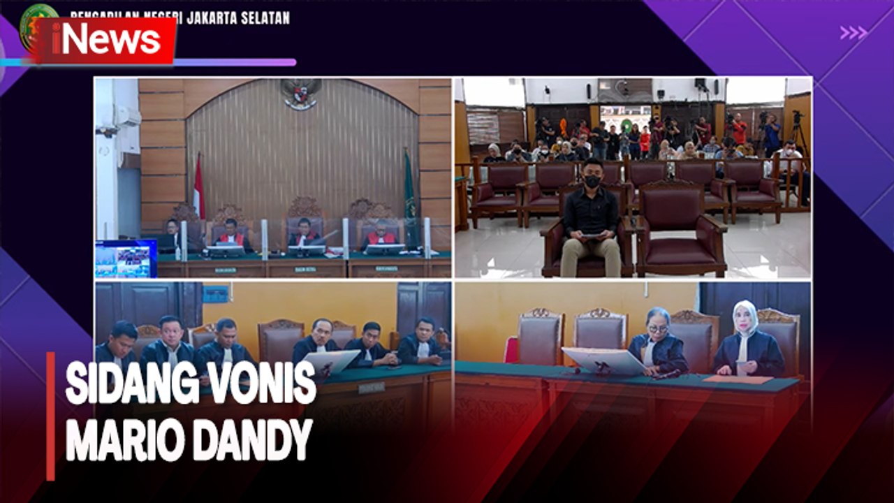Sidang Vonis Mario Dandy Digelar 7 September 2023