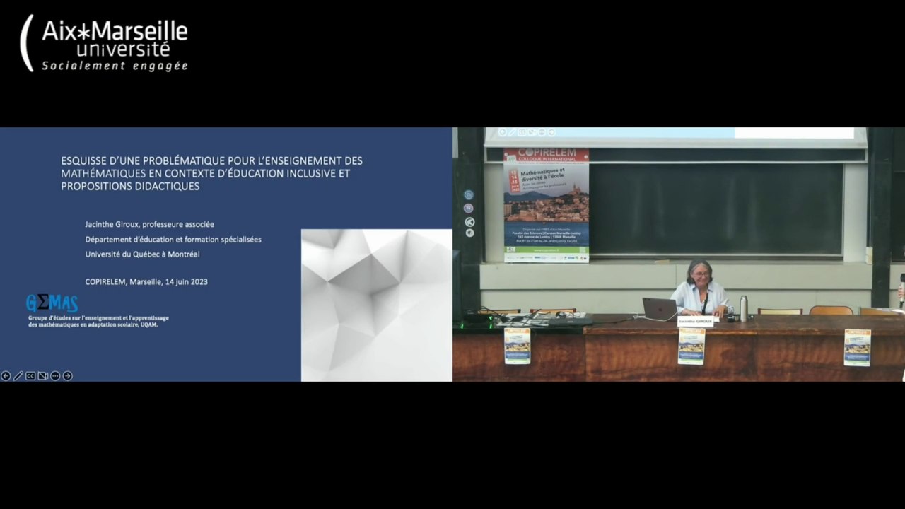 49e colloque COPIRELEM - Conférence de Jacinthe Giroux le 14 juin 2023